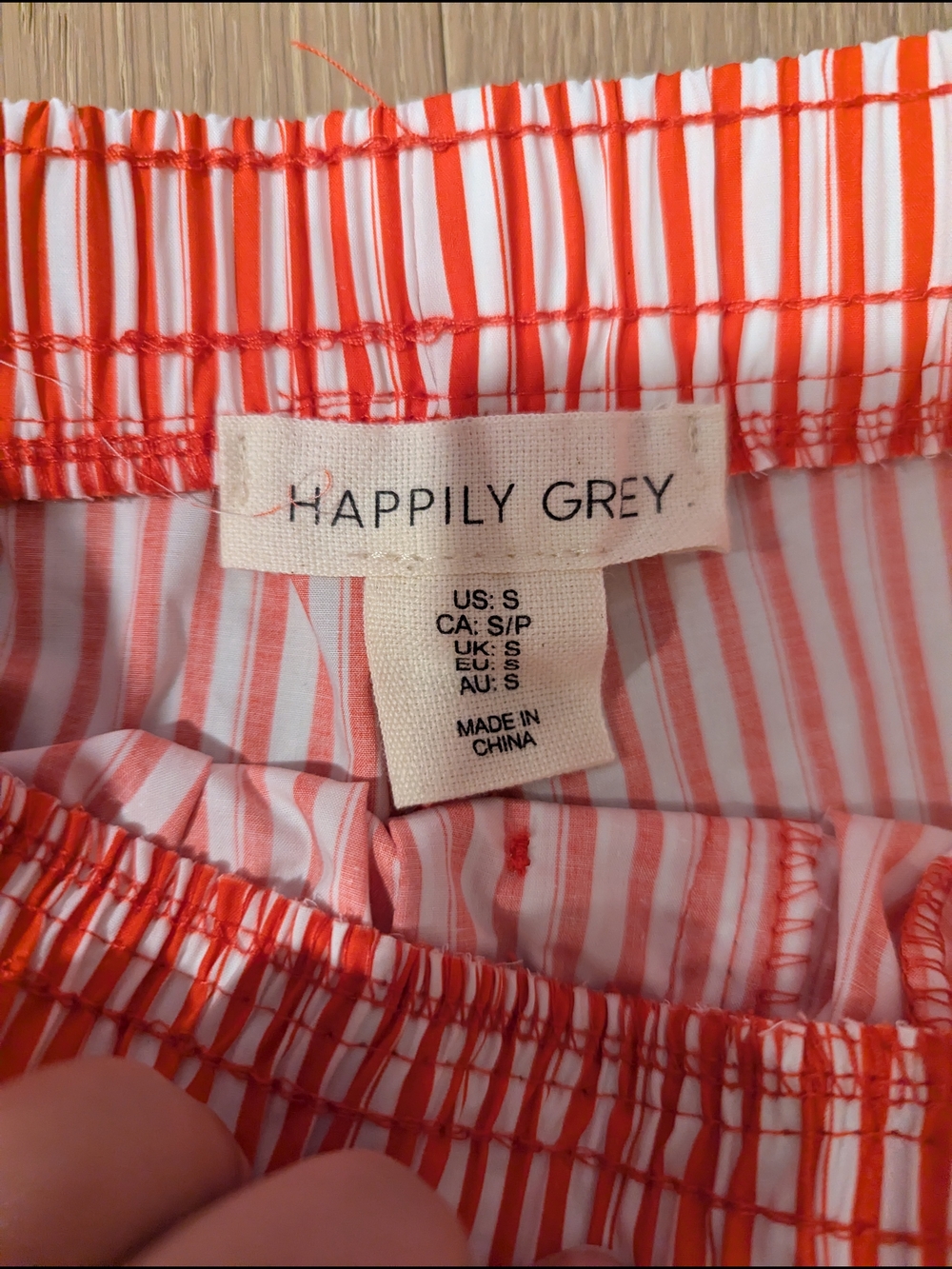 Striped Red and White Cotton Lounge Pants - Picture 9 of 12
